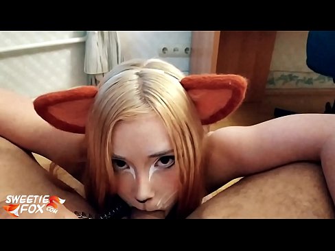 ❤️ Kitsune اس کے منہ میں ڈک اور سہ نگل مقعد فحش  ❌❤